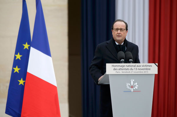 France pays tribute to victims of Paris attacks