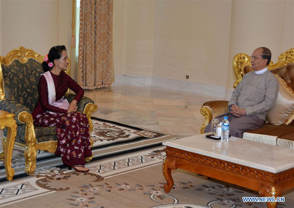 Myanmar President, Aung San Suu Kyi discuss systematic power transfer