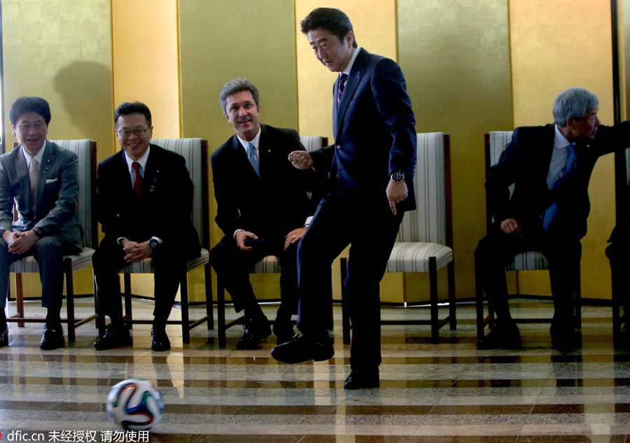 Politicians put best soccer feet forward