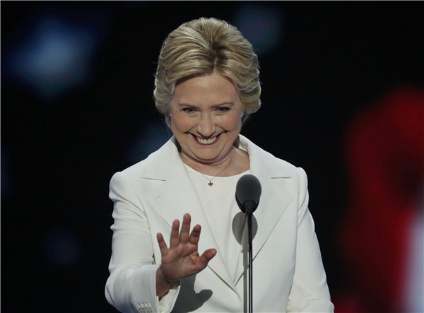 Hillary Clinton accepts Democratic presidential nomination