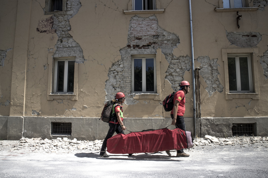 Historical towns before and after Italy's earthquake