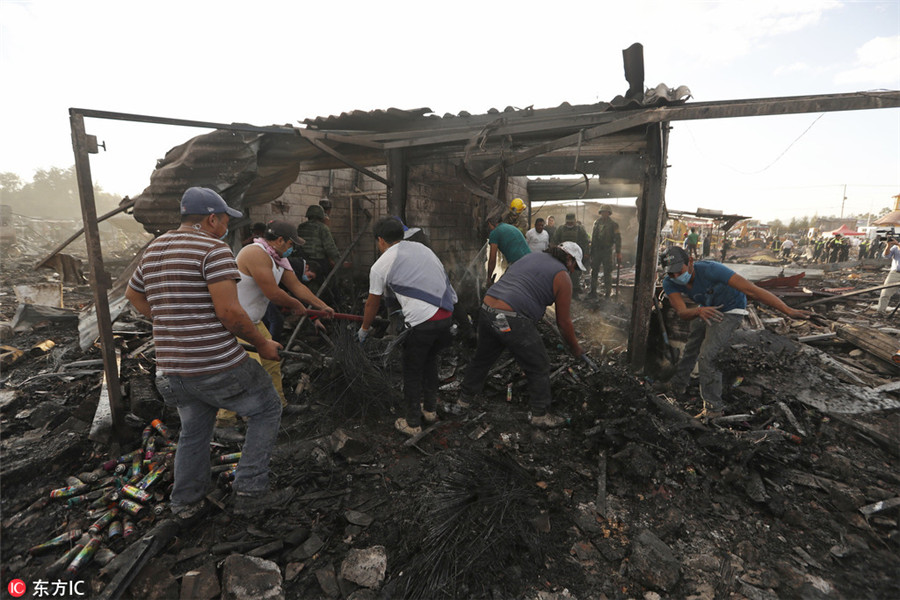 Mexico fireworks market blast kills at least 27, hurts scores