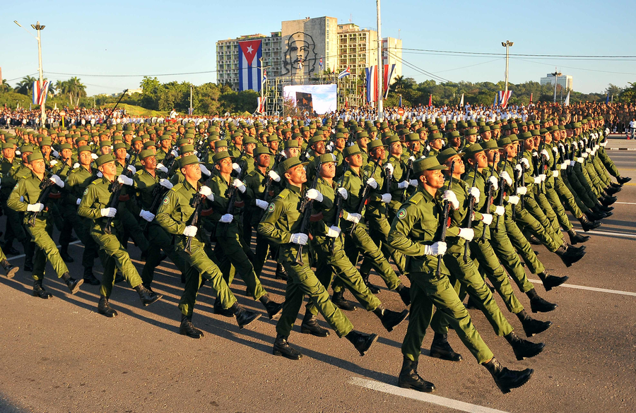 Big rally and military parade in Cuba to mark revolution