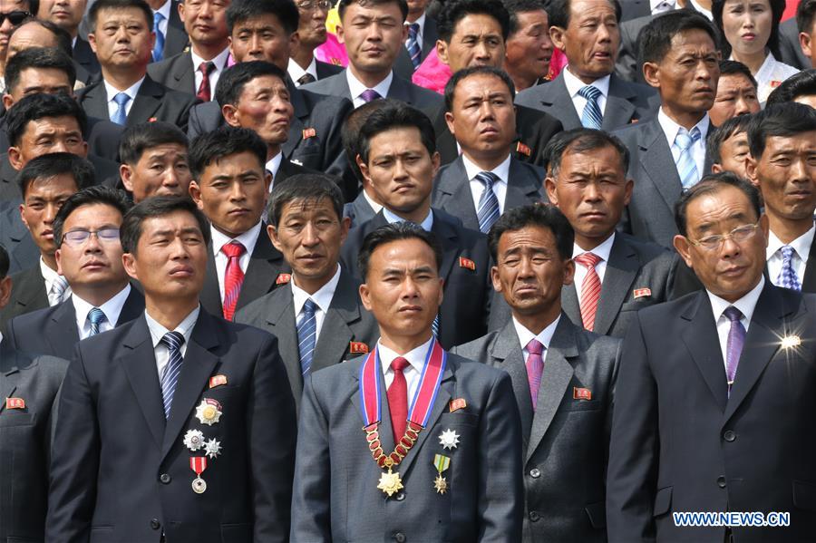 In pics: DPRK displays submarine-launched ballistic missile at military parade