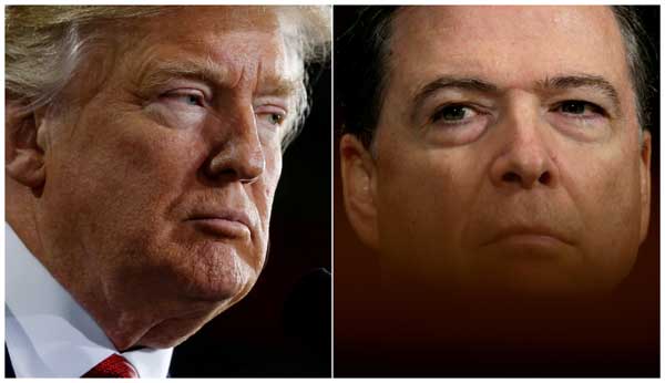 Trump says he didn't record Comey talks