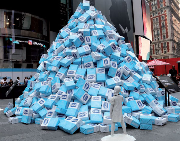 Times Square stunt drives home a bittersweet reality