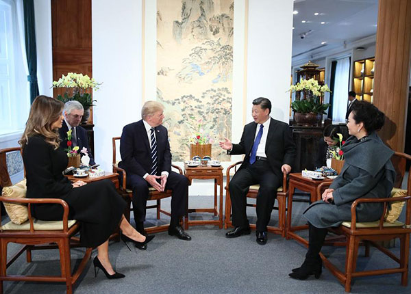 US President Donald Trump lands in Beijing, kicking off three-day state visit