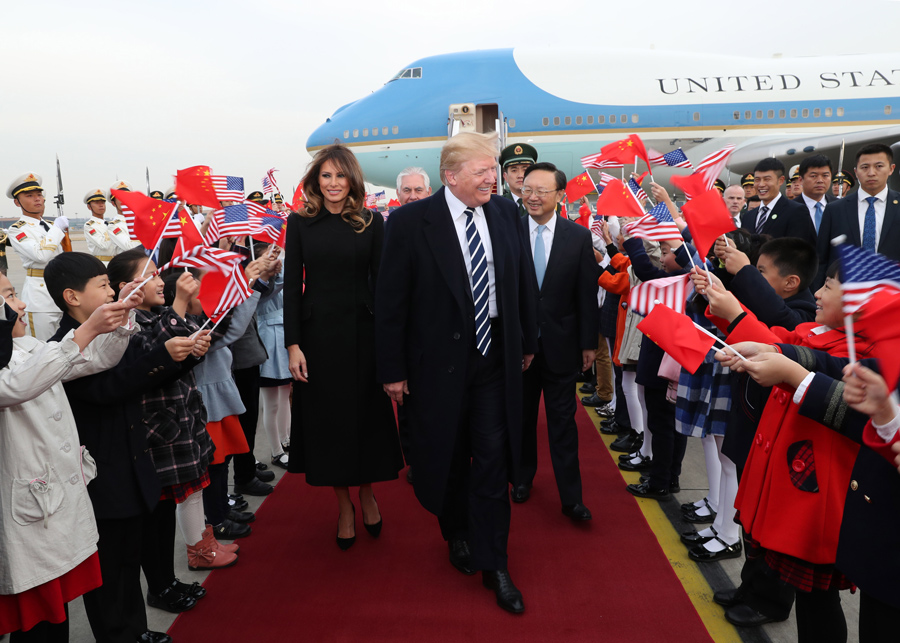 US President Trump begins state visit to China